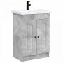 Vonios baldų rinkinys Betono pilka 56 x 37,5 x 81 cm