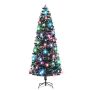 Apšviesta Kalėdų eglutė su stovu ir LED, 240cm, optinis pluoštas