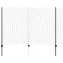 Tvora su stulpais Žalia 1,5 x 10 m Plienas ir PVC