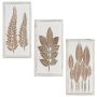 Meno dekoras 3 pcs Ruda ir balta 40 x 40 x 1,5 cm
