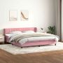 Box Spring Lova su čiužiniais Rožinis 180x210 cm Velvet