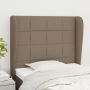 Galvūgalis su auselėmis, taupe, 83x23x118/128cm, audinys