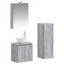 Vonios baldų rinkinys 4 pcs Pilka Sonoma