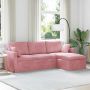 Sofa Rožinė 198 x 134 x 80 cm Aksomas