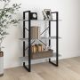 Spintelė knygoms, pilka ąžuolo, 80x30x105cm, apdirbta mediena