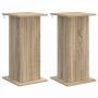 Augalų stovas 2 pcs Sonoma ąžuolas 30,5 x 30 x 60,5 cm