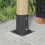 Apvalus žemės inkaras 4 pcs Antracito 15 x 15 x 15 cm Metalas