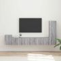 TV spintelių komplektas 3 pcs Pilkas Sonoma Apdirbta mediena