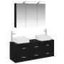 Vonios baldų rinkinys 4 pcs Juodojo ąžuolo