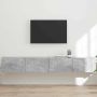 TV sieninė spintelė 2 pcs Betoninė 98 x 31 x 29,5 cm