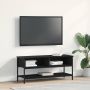TV spintelių komplektas Juodas ąžuolas 100 x 35 x 45 cm
