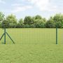 Tvora su stulpais Žalia 0,4 x 50 m Plienas ir PVC