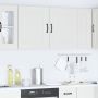 Sieninės virtuvės spintelės 2vnt Kalmar White Engineered Wood