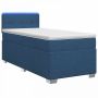 Lova su čiužiniu ir LED apšvietimu Mėlyna 90 x 200 cm Audinys