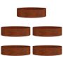 Vazonų žiedas 5 pcs Ruda 80 x 80 x 20 cm