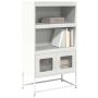 Highboard White 68x39x123 cm Plienas