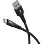 Goobay | USB-C to USB-A Supersoft Textile Cable with Metal Plugs | 74527