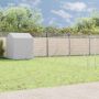 Lauko voljeras šunims su stogu, sidabrinis, 10x10x2,5m, plienas