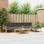 Lauko sofos komplektas 6 pcs Balta ir antracito 79 x 79 x 37 cm