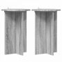 Augalų stovas 2 pcs Pilka sonoma ąžuolo Ø40 x 60 cm