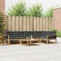 Lauko sofos komplektas 6 pcs Balta ir antracito 79 x 79 x 37 cm