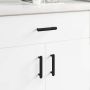Spintelės rankena 474 pcs Juoda 121 x 16.6 x 28.3 mm Geležis