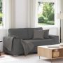 Dvivietė sofa, tamsiai pilka, 180x77x82 cm, velvetas, audinys
