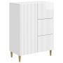 Kabalas Itin blizgi balta 66 x 34,5 x 90 cm Apdirbta mediena