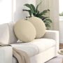 Sėdynių pagalvėlės 2 pcs Kreminė Ø50 x 19 cm audinys