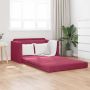 Sofa lova 110cm Vyno raudona Aksomas