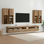 TV sieninio kabineto komplektas 7 pcs Amatininkų ąžuolas