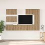 TV spintelių komplektas 6 pcs Amatininkų ąžuolas