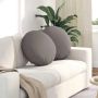 Sėdynių pagalvėlės 2 pcs Taupe Ø50 x 19 cm audinys
