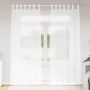 Voile Užuolaida 2 pcs Balta 225 x 140 cm Poliesteris