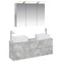 Vonios baldų rinkinys 4 pcs Betono pilka