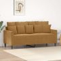 Dvivietė sofa, rudos spalvos, 140cm, aksomas