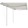 Automatiniu būdu ištraukiama markizė, kreminė, 3,5x2,5m