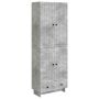 Spintelė 2 pcs Betono pilka 66 x 34,5 x 95 cm Apdirbta mediena