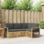 Sofų komplektai 4 pcs Balta ir antracito 187,5 x 128,5 x 73 cm
