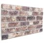Sienų plokštės 10 pcs Tamsiai rudas 100 x 50 cm EPS putos