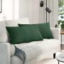 Sofa Pagalvės 2 pcs Tamsiai žalia 80 x 40 cm Kordūrinis audinys