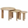 Sudediami kavos stalai 3 pcs Juoda Kietas mango medis