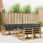 Lauko sofos komplektas 9 pcs Balta ir antracito Poliesteris