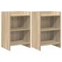 Naktiniai staliukai 2 pcs Sonoma ąžuolas 40 x 30 x 60 cm