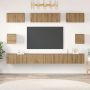 TV spintelių komplektas 8 pcs Amatininkų ąžuolas