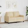 Dvivietė sofa, kreminės spalvos, 120cm, audinys