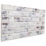 Sienų plokštės 10 pcs Šviesiai pilka ir juoda 100 x 50 cm