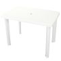 Sodo stalas, baltas, 101x68x72cm, plastikas