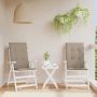 Sodo kėdės pagalvėlės, 2vnt., taupe, 120x50x3cm, audinys