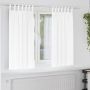 Užuolaidos su žiedais, blokuojančios šviesą 2 pcs Švari balta